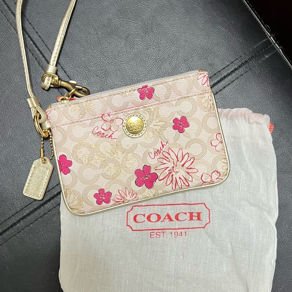 Coach Waverly Floral Wristlet